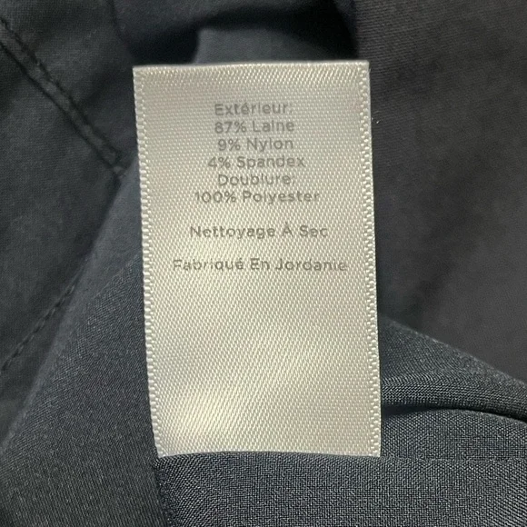 Talbots Navy Wool Blend Classic Pencil Skirt - Size 14 - Picture 10 of 11